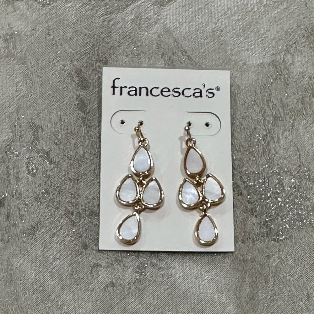Beautiful white earrings